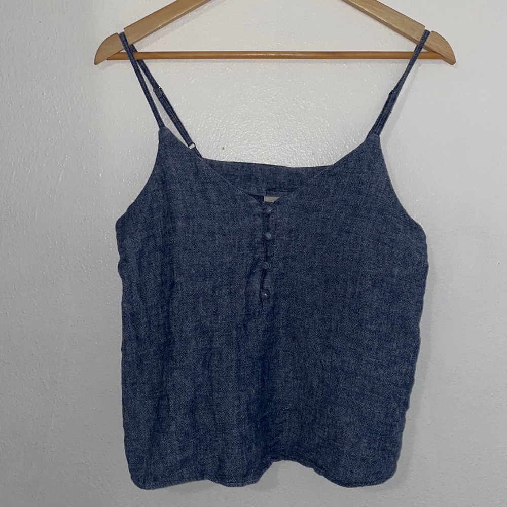 Blue spaghetti strap top